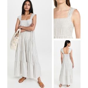 Madewell Striped Tiered Maxi Dress